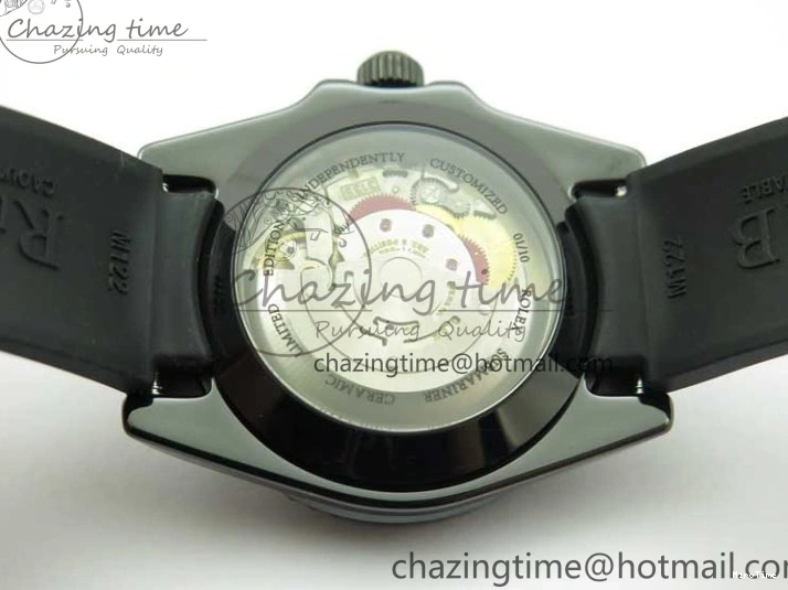 MiroTime 0201 Soft Submariner 40mm Black Ceramic 5GF Best Edition Pink Painting Dial on Black Rubber Strap SA 2472